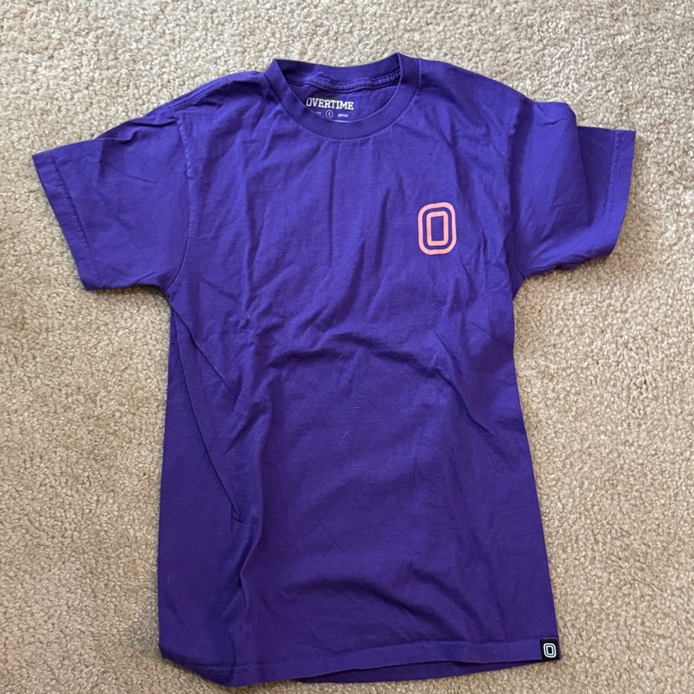 Overtime Men's Purple Short Sleeve Tee